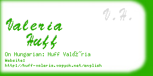 valeria huff business card